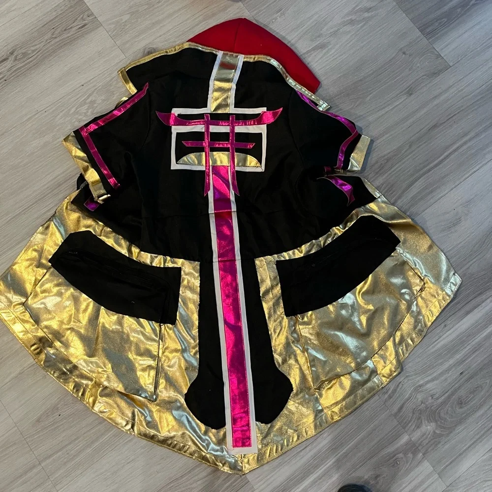 Fortnite . Kids Black and Gold‎ Costume with Mask